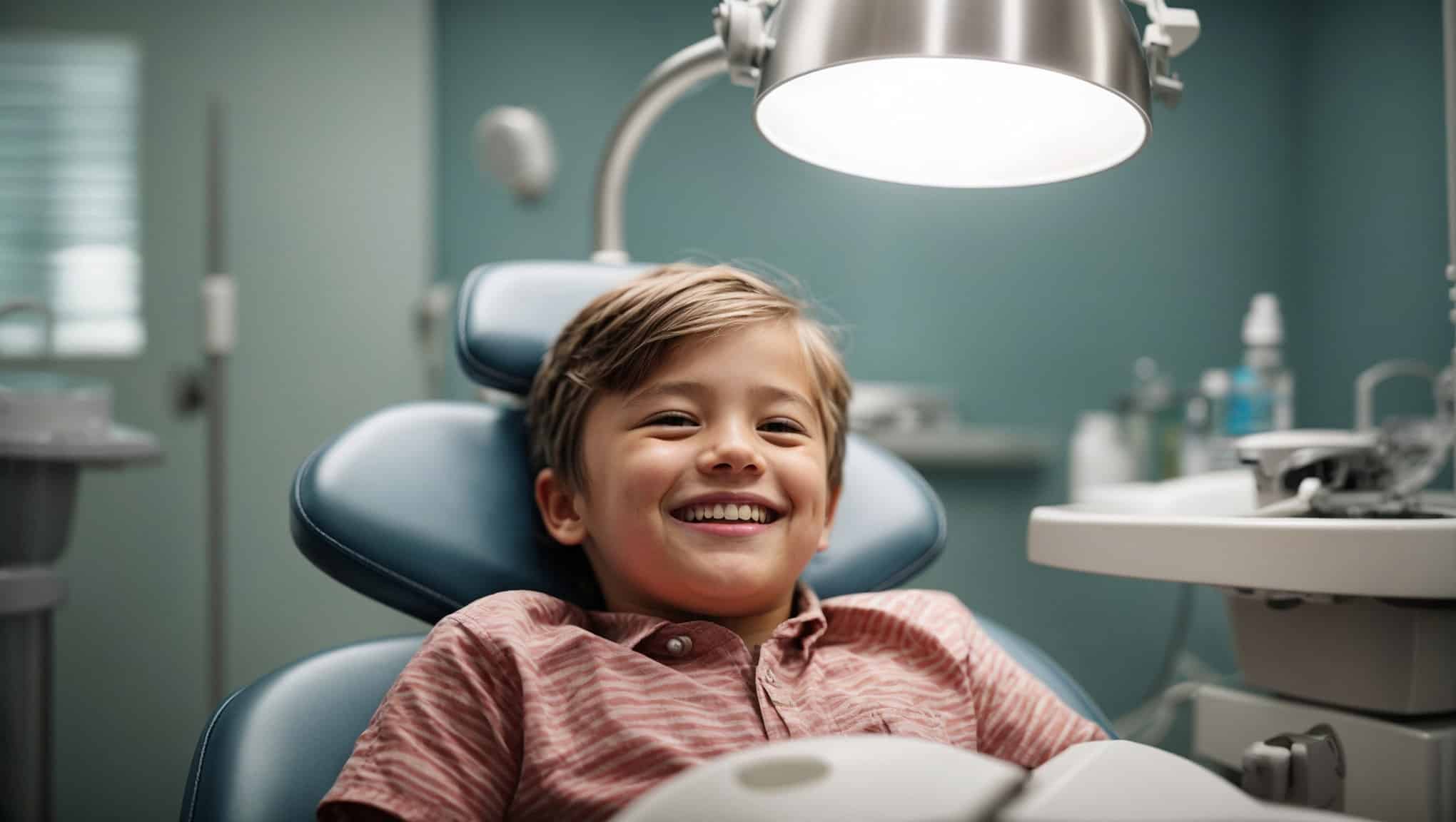 young boy at orthodontic appointment in Reading, PA